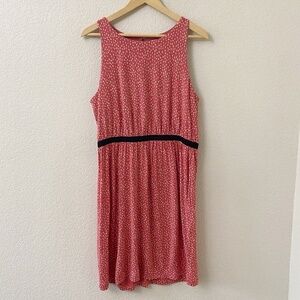 LOFT Fit & Flare Dress Size Large Sleeveless Knit
